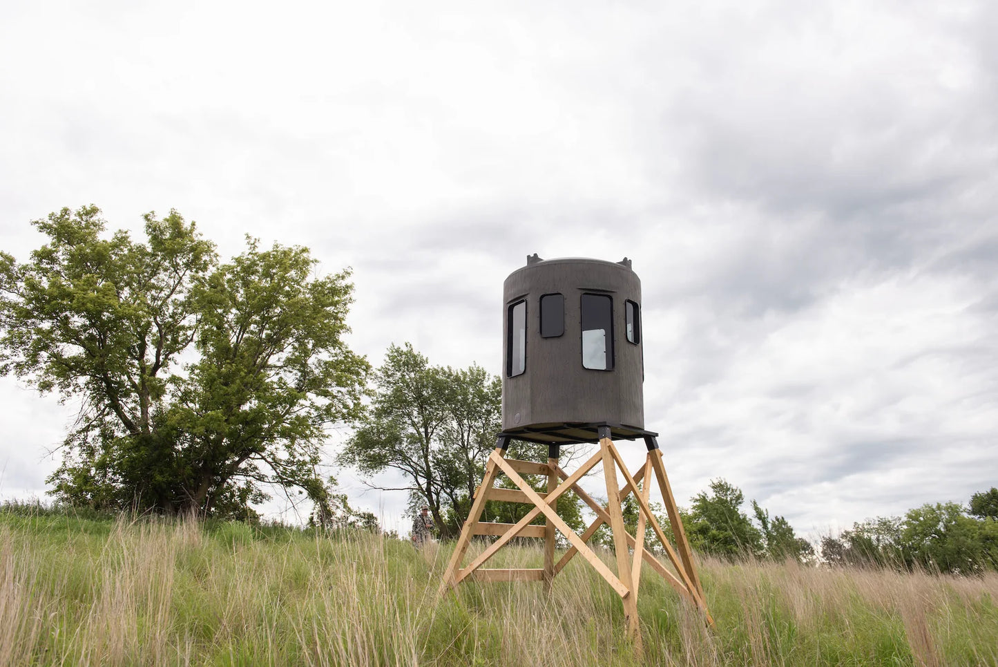Bank Outdoors Stump 3 360° Phantom Blind | Model ST3360PH | Diameter 64" | UV‑Stabilized Polyethylene | For Universal Hunting Setup