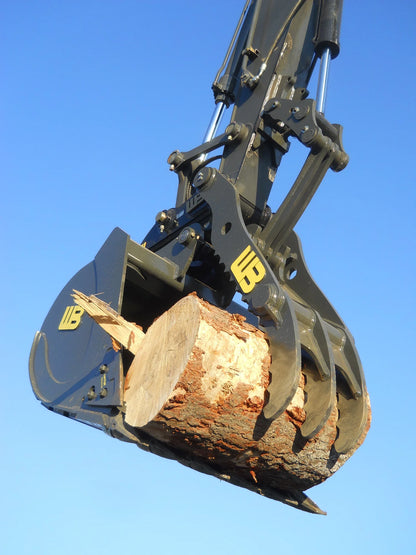 Werk-Brau Progressive Link Thumb | Tine Option 2, 3, 4 & 5 | Up to 180° Rotation | 2–56.7+ Tons | For Excavators