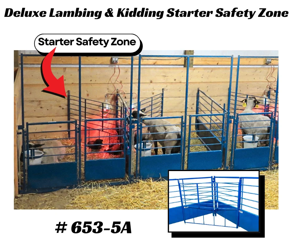 Sydell Starter Safety Zone | #0653-5A | Deluxe Lambing & Kidding Pens | For Sheep & Goat Newborn