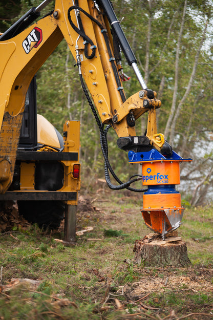 Dipperfox Stump Crushers | Model SC600 | For Mini Compact / Compact Track Loader