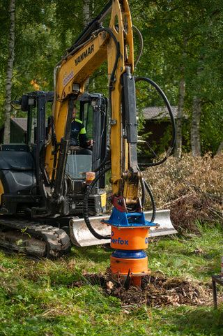 Dipperfox Stump Crushers | Stump Grinder Planner | Model SC-600 | Cutting Diameter 23.62" | Machine Size 2-14 Ton | For Excavator/Backhoe Loader/Track Loader