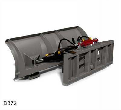HLA Attachment Heavy Duty Dirt Blade Hydraulic Angle & Tilt Less Mount | Model DB72-84-96 | 72