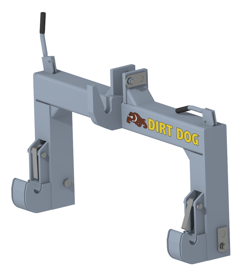 Dirt Dog 3 Point Quick Hitch | Model QA1 & QA2 | Width 26" & 32" | 35–75 HP | For Tractor