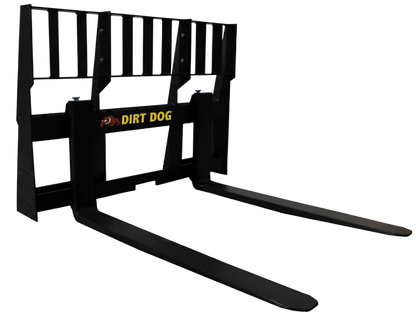 Dirt Dog HD Pallet Fork | Model HDPF48 & HDPF48WT | Width 48" | 8–30+ GPM | 35–75 HP | For Tractor & Skid Steer