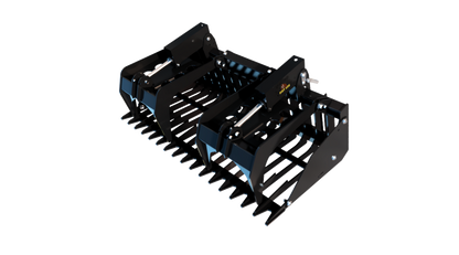 Dirt Dog Rock Bucket & Grapple | Model RB & RBGR Series | Widths 60", 72", 84" | 15–20 GPM | Up to 100 HP | For Skid Steer & Tractor
