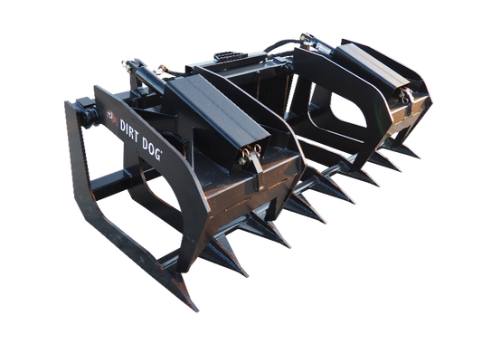 Dirt Dog Brush Grapple | Model BRGR & BKGR Series | Width 72" & 84" | 8–30+ GPM | Max 100 HP | For Skid Steer & AG Loaders