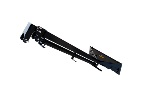 Dirt Dog Teleboom | Model XBH & XBM | Fully Extended 256" Reach | Hydraulic & Manual Options | 35–75 HP | 15 To 45 GPM | For Tractors & Skid Steer