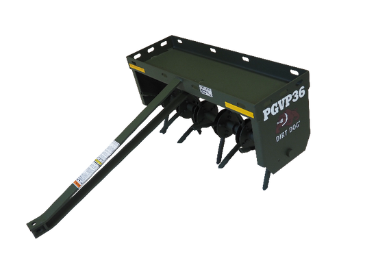 Dirt Dog Pull Type Plugger & Aerator | Models PGVP & ARVP Series | Working Width 24", 36" & 48" | 35–75 HP | For Tractor