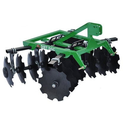 Dirt Dog 3-Point Lift Tandem Disc Harrow | Model 100 Series  | Overall Width 48", 60" & 78" inches | Horsepower 15-35 HP | For Tractors