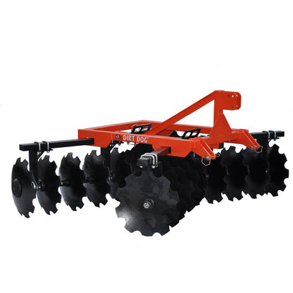 Dirt Dog 3-Point Lift Tandem Disc Harrow | 200 Series | Overall Width 63", 73", 78" & 96" | 35-65 HP | For Tractors