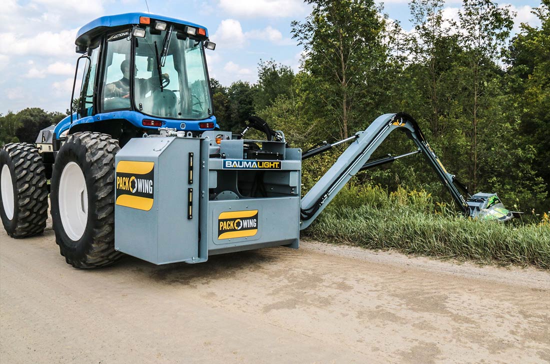 Baumalight 3-Point Tractor Pack Wing Boom Mower Cutting Width 12