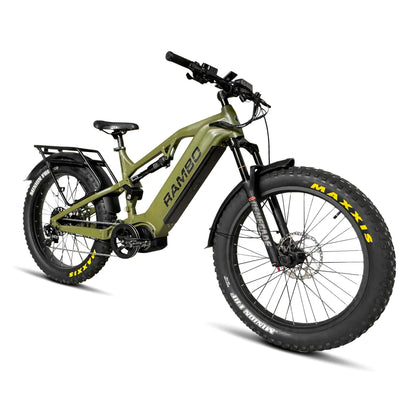 Rambo Electric Bike | Model Dominator HD | 1,000W BBSHD Ultra Quiet Motor | Maximum Speed Up-To 32 Mph