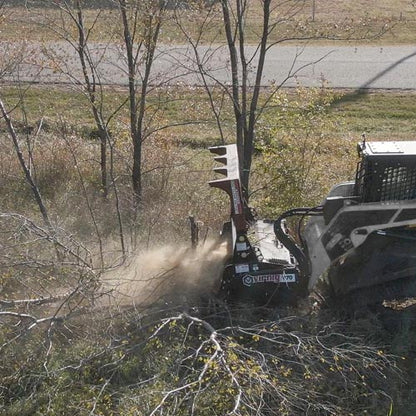 Virnig V70 Drum Mulcher | Models DRM60 & DRM72 | Widths 60" & 72" | Hydraulic Flow 30 To 50 GPM | For Skid Steer