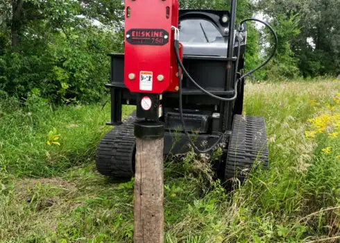 Erskine Hammer Style Post Driver | HSP-750 & HSP-1150 Model | Oil Flow Range 10-25 GPM | For Skid Steer