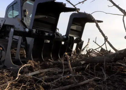 Erskine Industrial Root Grapple | RGX Model | Width 72" To 84" | 10–20 GPM | For Skid Steer