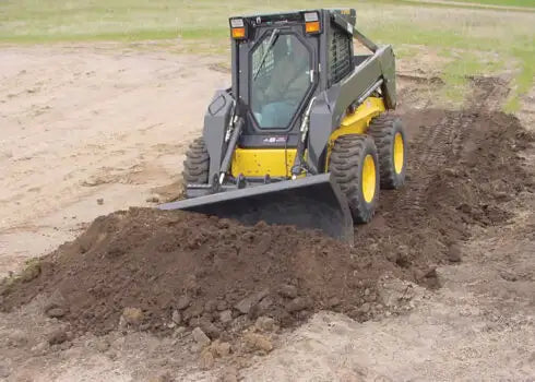 Erskine 6-Way Dozer Blade/Grader/Leveler | 78", 90" & 96" Blade Width | Pistol Grip Control Harness | For Skid Steer