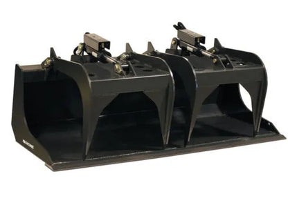 Erskine Heavy Duty Grapple Bucket | 66", 72" & 84" Model | With Bolt-On Teeth & Cutting Edge | For Skid Steer