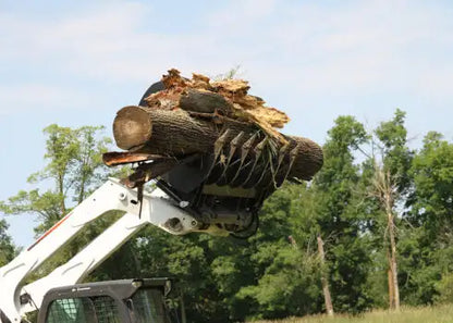 Erskine Industrial Log, Brush & Rock Grapple | 72" & 84" Model | With Flat Faced Couplers | For Skid Steer