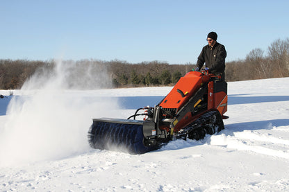 Erskine Power Angle Broom | 68", 84" & 96" Width | Flow Range 13-24 GPM | For Skid Steer