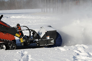 Erskine Power Angle Broom | Width 68", 84" & 96" | 13-24 GPM | For Skid Steers