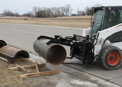 Erskine Pipe Grapple Forks | Frame Width 58" | Factory Installed Couplers | For Skid Steer