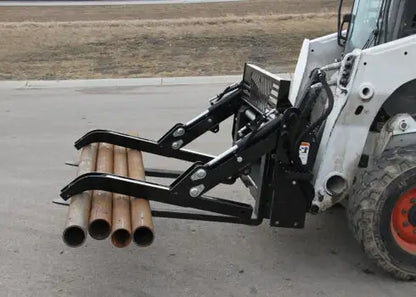 Erskine Pipe Grapple Forks | Frame Width 58" | Factory Installed Couplers | For Skid Steer