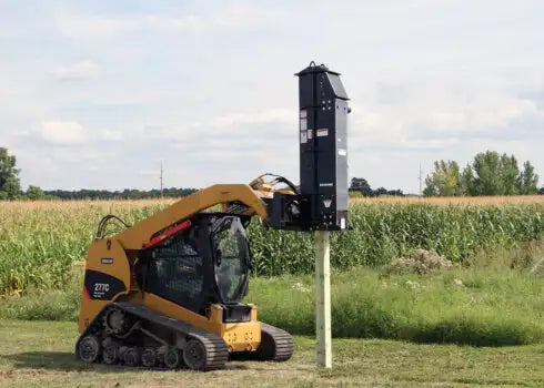 Erskine Post Driver | Hydraulic Tilt Adjustment | For Skid Steer