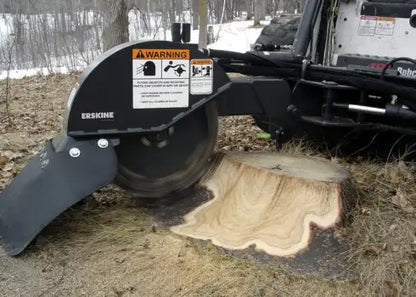 Erskine Stump Grinder | Hydraulic 15-42 GPM | With Replacement Green Teeth | For Skid Steer