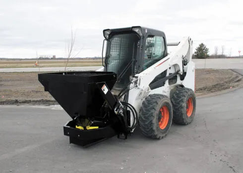 Erskine Salt, Sand & Fertilizer Spreader | Flow Rate 10-20 GPM | With Sidewalk Kit | For Skid Steer