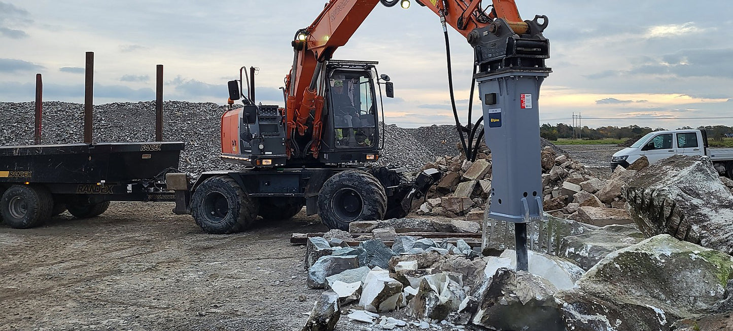 Epiroc Hydraulic Hammers | Model EC Series | Tool Diameters 3.94"–5.9" | Machine Size 13.25 to 44.1 Ton | For Excavators