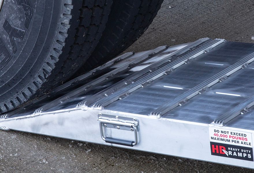 Heavy Duty Ramps Adjustable Wheel Riser | Model S-40-27-066-RISER | Size 66" L x 27" W | 40,000 lb Capacity | Horsepower 23 HP | For Dual-Wheel Trailers & Loading Docks