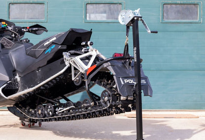 Black Widow Black Ice Snowmobile Lift with Winch | Model SNO-LIFT-WINCH | Base Size 22" x 18.5" | Capacity 700 lb | For Snowmobile