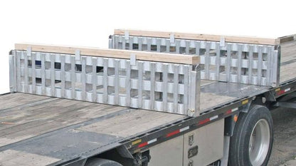 Heavy Duty Ramps Aluminum Ramps | Model 20-16-096-02-02-LL | Size 8' L x 16" W | 20,000 lb. Capacity | Double Pin-On Ends | Horsepower 23 HP | For Step Deck Trailers