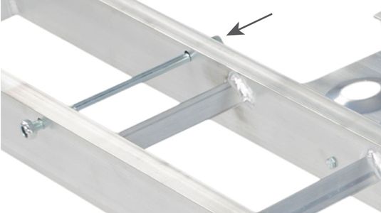 Black Widow Double Dirt Bike Carrier | Model AMC-600-2 | Track Width 75" | Capacity 600 lb | For Class III/IV 2" Hitch Motorcycle & EBike