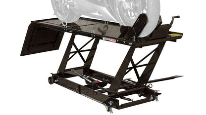 Black Widow Essential Motorcycle Shop Kit | Model BW-SK-E | Platform Dimensions 78" x 47" | Lift Height Up To 30" | Capacity 1,000 lb | For Street, Touring & Cruiser Bikes