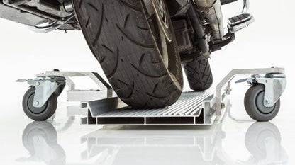 Black Widow Professional Motorcycle Shop Kit | Model BW-SK-P | Lift Table 105.5" x 24" | Capacity 1,500 lb | For Street, Touring & Cruiser Motorcycles