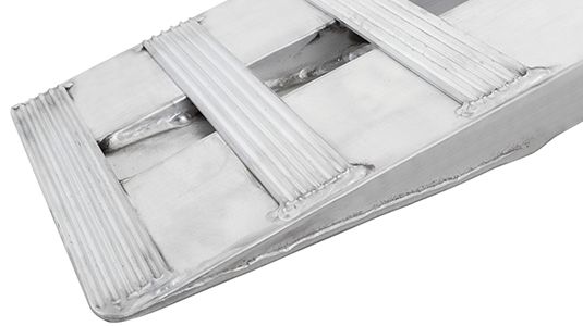 Heavy Duty Ramps Aluminum Car Trailer Ramps | Model 05-15-094-06 | Size 7' 10" L x 15" W | Capacity 5,000 lb. | Horsepower 23 HP | For Safe Vehicle Loading