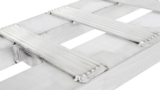 Heavy Duty Ramps Aluminum Heavy Equipment Loading Ramps | Model 20-20-120-02-02 | Size 10' L x 20" W | 20,000 lb. Axle Capacity | Horsepower 23 HP | For Trailers, Step Decks & Industrial Equipment