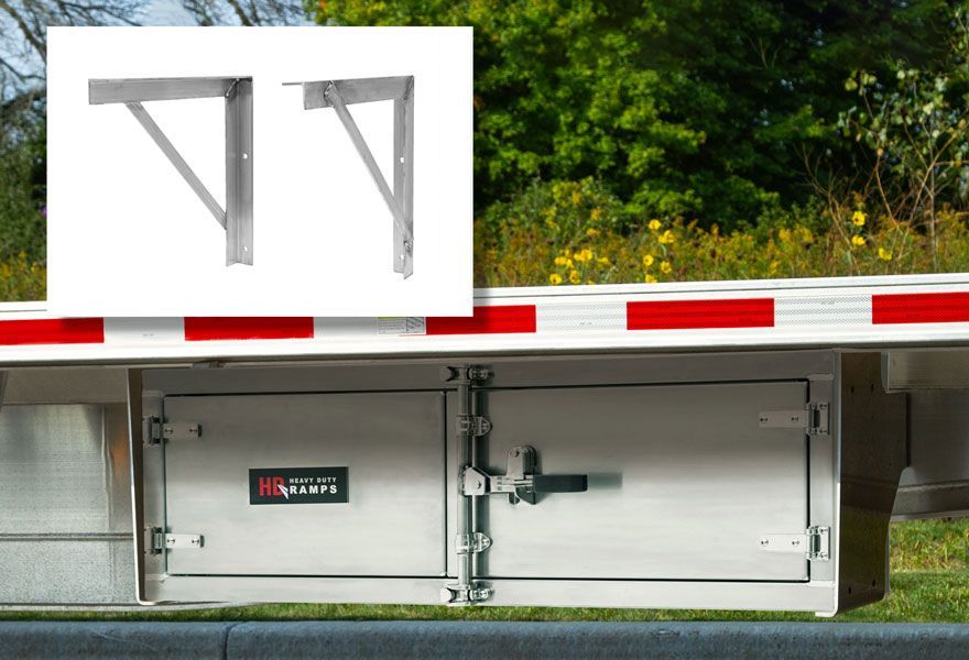 Heavy Duty Ramps Lockable Underbody Trailer Tool Cabinet | TC-181860 | Size 60" W x 18" D x 18" H | Capacity 400 lb. | Horsepower 23 HP | For Flatbed, Step-Deck & Dump Trailers