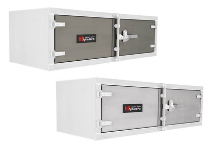 Heavy Duty Ramps Lockable Underbody Trailer Tool Cabinet | TC-181860 | Size 60" W x 18" D x 18" H | Capacity 400 lb. | Horsepower 23 HP | For Flatbed, Step-Deck & Dump Trailers