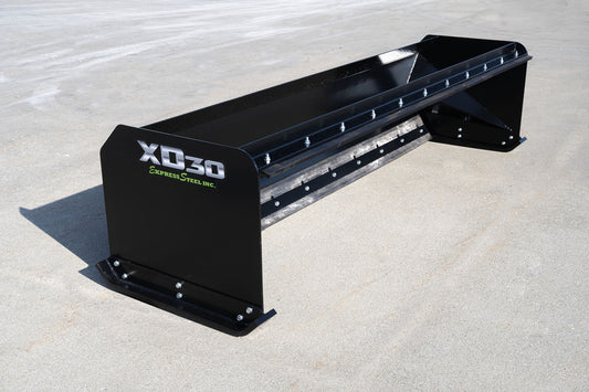 Express Steel | Snow Pusher | Model XD30 Pullback | SKU ES9XD30PB10YEL | Width 125" | Hydraulic Flow 18 To 25 GPM | For Tractors & Skid Steers