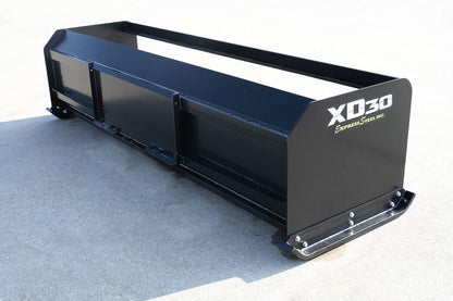 Express Steel | Snow Pusher | Model XD30 Pullback | SKU ES9XD30PB10YEL | Width 125" | Hydraulic Flow 18 To 25 GPM | For Tractors & Skid Steers