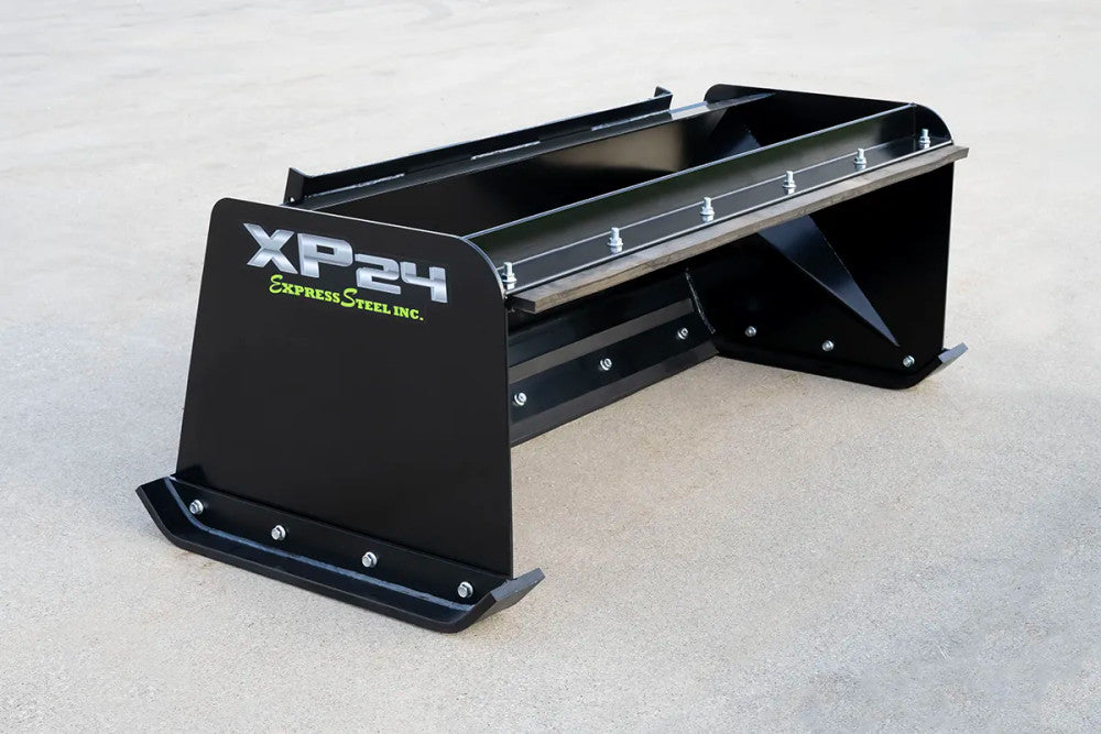 Express Steel | Pullback Snow Pusher | Model 60" XP24 | ES924PB05 | Width 60" | Horsepower 20+ HP |  Hydraulic Flow 0 To 25 GPM | For Tractors, Loaders, Mini & Full-Size Skid Steers