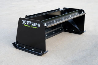 Express Steel 5' Pullback Snow Pusher | Model XP24 | Width 60" | 20+ HP | 25 GPM | For Tractors, Loaders, Mini & Full-Size Skid Steers