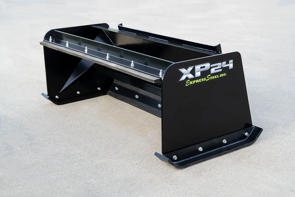Express Steel | Pullback Snow Pusher | Model 60" XP24 | ES924PB05 | Width 60" | Horsepower 20+ HP |  Hydraulic Flow 0 To 25 GPM | For Tractors, Loaders, Mini & Full-Size Skid Steers