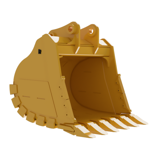 Rockland Large Severe Service Bucket | Reinforced High-Strength Design | Standard Wear Kit | For Excavators