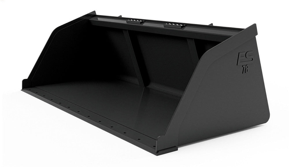 Express Steel 6.5' Heavy Duty Snow/Mulch Bucket | Width 78" | 20-35 GPM | For Skid Steers