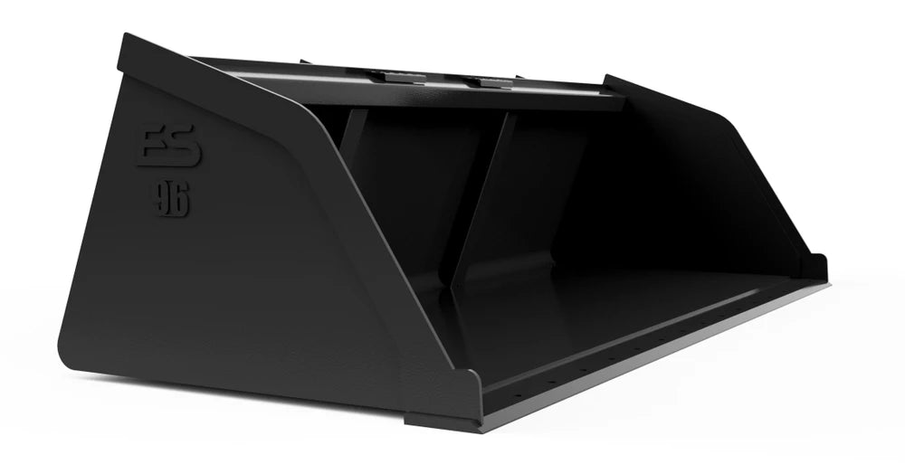 Express Steel 8' Heavy Duty Snow/Mulch Bucket | Width 96" | 15-25 GPM | For Skid Steers