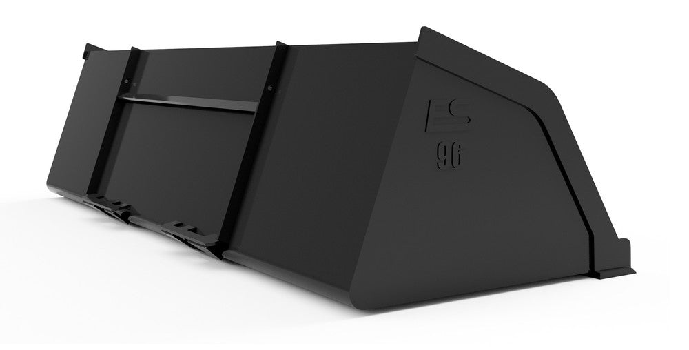 Express Steel 8' Heavy Duty Snow/Mulch Bucket | Width 96" | 15-25 GPM | For Skid Steers