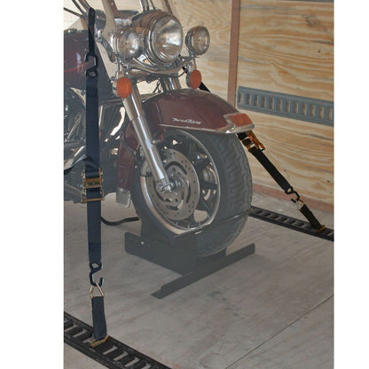 Black Widow E-Track Motorcycle Tie-Down Kit | Model ETrack-Kit | 36" Tracks | 2,500 lb Break Strength | 4 To 90+ HP | For Trailers & Truck